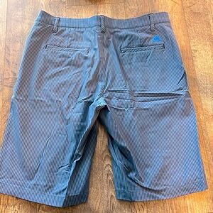 Men’s Adidas Golf Shorts, Size 32, Blue and Grey Checker pattern